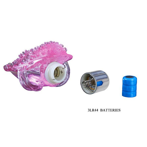 Розовая вибронасадка на пальчик для стимуляции клитора Baile BI-014102-0101