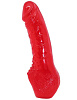 Красный гелевый фаллоимитатор с утолщением Eroticon 30017