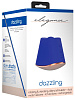 Синий клиторальный стимулятор с вибрацией и ротацией Shots Media BV Dazzling ELE009BLU (6,7 см)