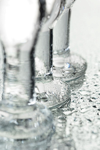 Набор из трёх стеклянных анальных пробок с круглым ограничителем Sexus Sexus Glass 912306