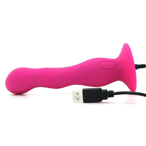 Перезаряжаемый розовый вибромассажёр-насадка California Exotic Novelties Rechargeable Love Rider Wireless «G» SE-1498-90-3 (13,25 см)