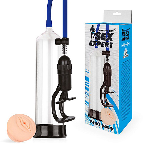 Прозрачная вакуумная помпа с ручным поршнем Bior toys SEM-55163