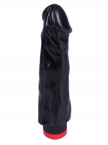 Чёрный вибратор-реалистик Сумерки богов №27 352-27 BX DD (19,5 см)