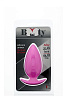 Розовая анальная втулка Dream Toys BOOTYFUL ANAL PLUG MEDIUM PINK 21016 (9,8 см)