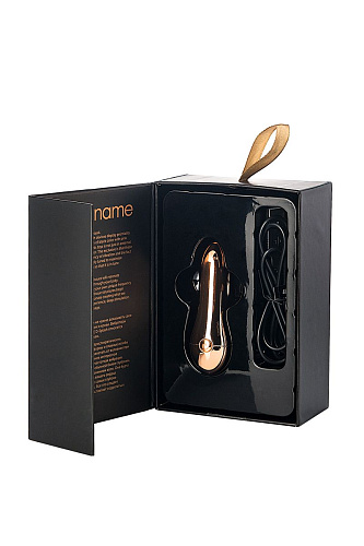 Золотистый клиторальный вибромассажёр WANAME Mirage 482003