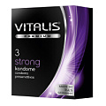 Прозорачные презервативы с утолщённой стенкой R S GmbH VITALIS PREMIUM №3 strong (3 шт)