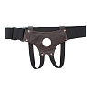 Трусики для страпона коричневого цвета БДСМ арсенал 52015ars