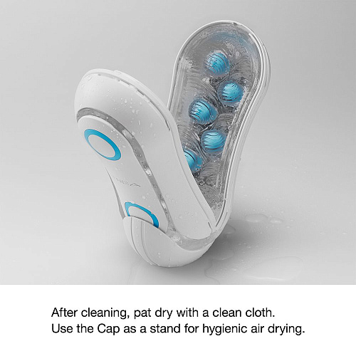 Прозрачный мастурбатор Tenga FLIP ORB BLUE RUSH TFO-001