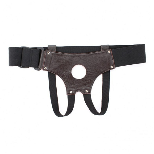 Трусики для страпона коричневого цвета БДСМ арсенал 52015ars