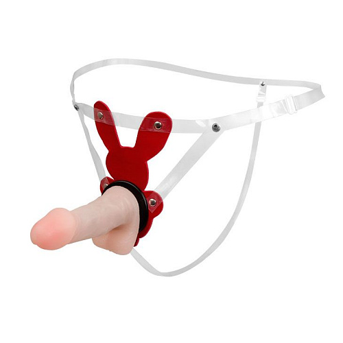 Женский страпон с двумя сменными насадками телесного цвета Baile 10,6 BW-022034-1002 old (10,6 см)