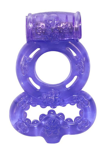 Фиолетовое эрекционное кольцо с подхватом Lola toys Rings Treadle  0114-61Lola