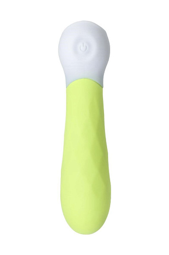 Лаймовый мини-вибратор с рельефом S-HANDE MINI 3 SHD-050-3G (11,8 см)