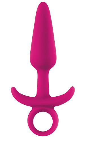 Ярко-розовая анальная пробка с держателем NS Novelties INYA Prince Medium NSN-0551-44 (13 см)