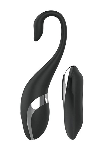 Чёрное виброяйцо Tonga NAGHI NO.36 RECHARGEABLE REMOTE EGG 530036