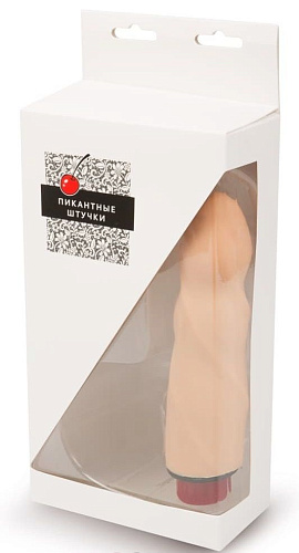 Телесный спиралевидный мультискоростной вибратор Пикантные штучки DPW02065 (20 см)
