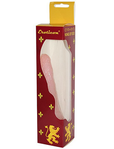 Телесный вибратор из ультраскин Eroticon 30416 (18 см)