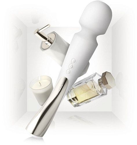 Профессиональный массажёр белого цвета Lelo Smart Wand Medium Ivory LEL8296