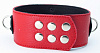 Красно-черный ошейник с шипами БДСМ арсенал 55016