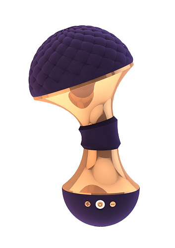 Фиолетовый вибромассажёр Shots Media BV Enoki VIVE006PUR (12,5 см)