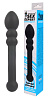 Чёрный двусторонний анальный стимулятор Bior toys SEM-55089 (21 см)