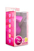 Розовый анальный плаг с основанием-сердечком Blush Novelties RIDE ME BL-95710 (10,6 см)