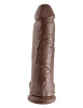 Коричневый фаллоимитатор-гигант Pipedream 12 Cock with Balls PD5511-29 (30,5 см)