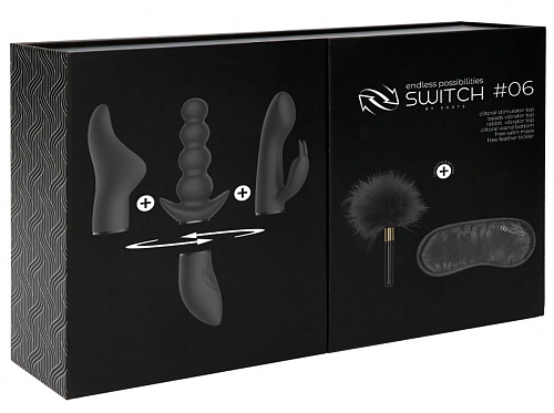 Чёрный эротический набор Shots Media BV Pleasure Kit №6 SWI016BLK