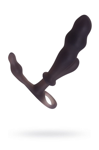 Чёрный анальный стимулятор Seven Creations Micro NODE 2618-05SMK