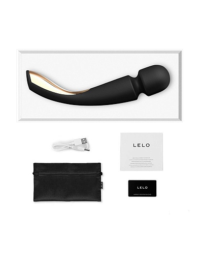 Чёрный вибромассажёр Lelo Smart Wand 2 Large LEL7796 (30,4 см)