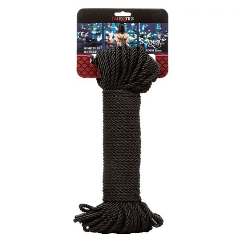 Чёрная веревка для шибари California Exotic Novelties BDSM Rope SE-2711-99-2