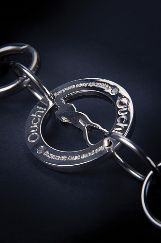 Чёрные кандалы с хлопковыми петлями Shots Media BV Luxury OULUX001