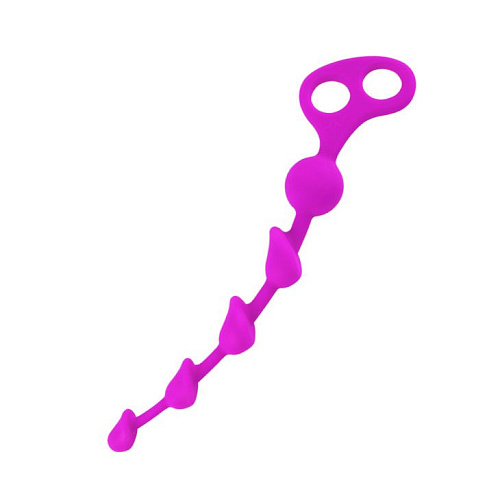 Силиконовая лиловая цепочка с удобной ручкой Baile Beeds BI-014213 (25 см)