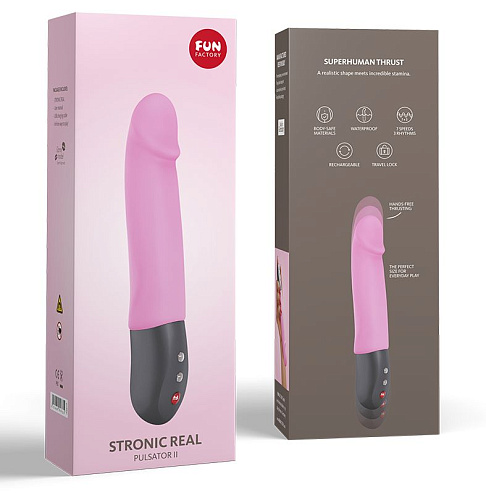 Розовый пульсатор Fun Factory Stronic Real 4128831 (20 см)