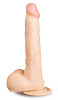 Телесный фаллоимитатор на присоске Brazzers DWS019 (25 см)