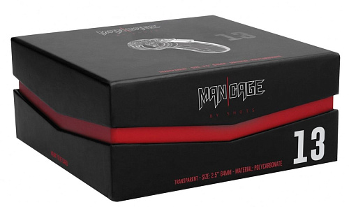 Прозрачным мужской пояс верности Shots Media BV Cock Cage Model 13 Chastity 2.5 MCG013TRA