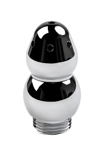 Металлический анальный душ с тремя насадками ToyFa 717128