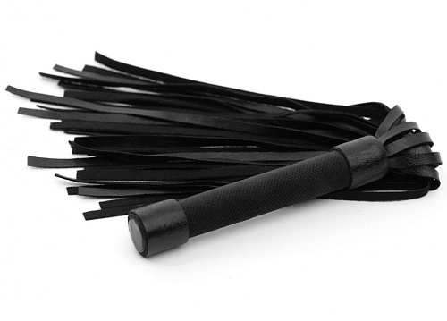 Чёрная плеть БДСМ арсенал My Rules 6904-1ars (43 см)