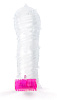 Прозрачная закрытая рельефная насадка на член Brazzers BRR002 (13 см)