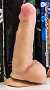 Дилдо телесного цвета с мошонкой на присоске LOVETOY (А-Полимер) 811203 (17 см)