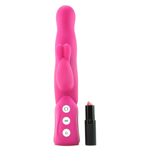 Розовый хай-тек вибромассажёр Doc Johnson iVibe Select iRabbit 6027-01-BX (26 см)