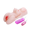 Мастурбатор-вагина телесногоо цвета с вибрацией Baile Lovely Girl BM-009086