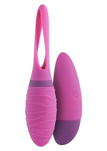 Розовое виброяйцо с вибрирующим дистанционным пультом Toy Joy Helix Remote Vibrating Egg 3006010314