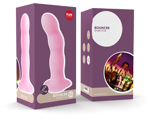 Розовый фаллоимитатор Fun Factory BOUNCER 27131 (18 см)