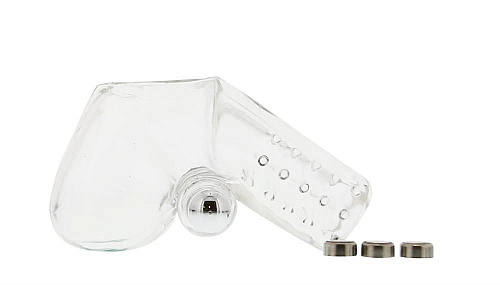 Силиконовая насадка на пенис с вибрацией Seven Creations VIBRATING SILICON COCK POUCH05-161V-CL BCD GP