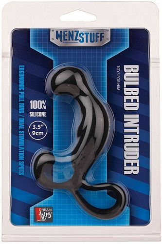 Чёрный анальный стимулятор Dream Toys BULBED INTRUDER 20730 (9 см)