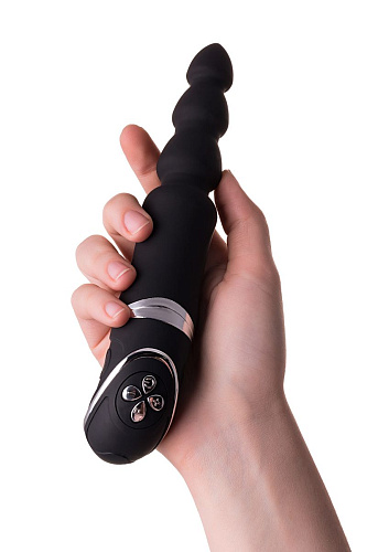 Чёрный анальный вибростимулятор Erotist 541309 (20,7 см)
