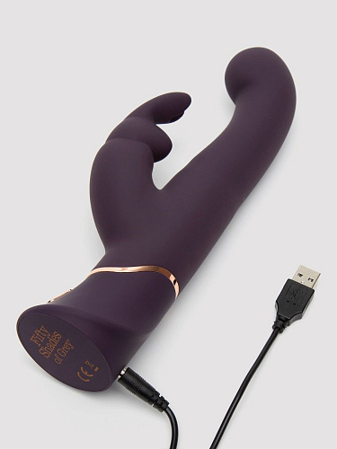 Фиолетовый вибратор-кролик Fifty Shades of Grey Greedy Girl G-Spot Stroker Rabbit Vibrator FS-80004 (24,1 см)