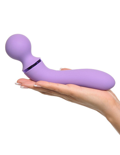 Фиолетовый двусторонний вибростимулятор Pipedream Duo Wand Massage-Her PD4940-12 (19,6 см)
