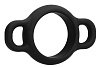 Чёрное эрекционное кольцо Shots Media BV №66 Cock Ring With Handles SON066BLK