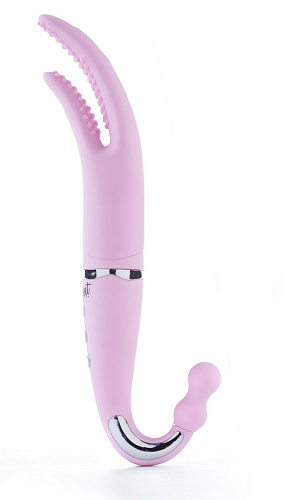 Розовый многофункциональный вибратор Closet Collection THE VICTORIA 390015 (28 см)